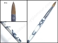 #12 100% Kolinsky Nail Brush (Marble)