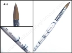 #14 100% Kolinsky Nail Brush (Marble)