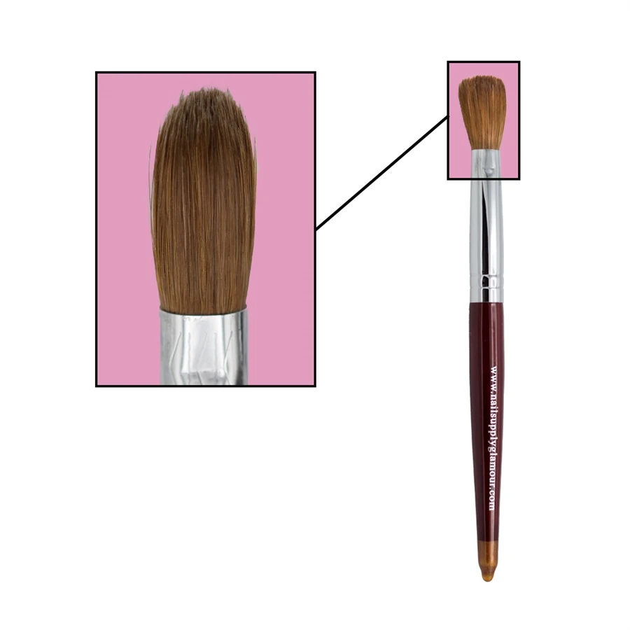 #20 100% Kolinsky Nail Brush (Wood) 4 #20 100% Kolinsky Nail Brush (Wood) - Image 2