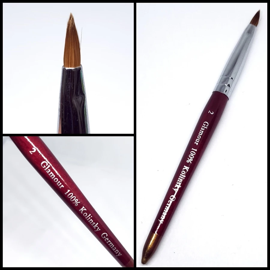 #2 100% Kolinsky 3D Nail Brush (Wood) 2 #2 100% Kolinsky 3D Nail Brush (Wood)