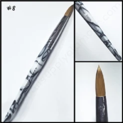 #8 100% Kolinsky Nail Brush (Marble)