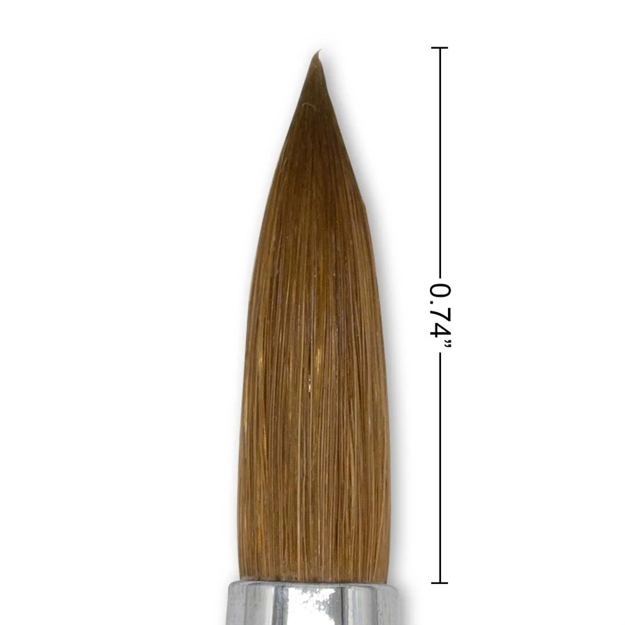 #8 100% Kolinsky Nail Brush (Pink Ombre) 5 #8 100% Kolinsky Nail Brush (Pink Ombre) - Image 3