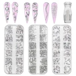 Silver Crystals Bundle #1 -NAIL BRUSHES Shop B 1 2