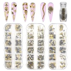 Gold Crystals Bundle #3 11 Gold Crystals Bundle #3 -NAIL BRUSHES Shop B 3 2