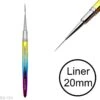20mm 100% Kolinsky Gel Liner Brush (Diamond Rainbow) 2 20mm 100% Kolinsky Gel Liner Brush (Diamond Rainbow) -NAIL BRUSHES Shop BS 104 2