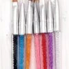 Diamond Handle Synthetic Brush Set 7pcs -NAIL BRUSHES Shop BS 60 3
