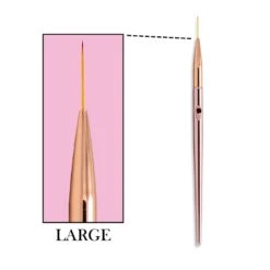 Rose Gold Liner Nail Art Brush Set 3pcs -NAIL BRUSHES Shop BS 63 3