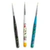 Flower Handle Nail Art Brush Set 3pcs 2 Flower Handle Nail Art Brush Set 3pcs -NAIL BRUSHES Shop BS 64 2