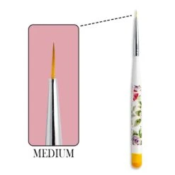 Flower Handle Nail Art Brush Set 3pcs -NAIL BRUSHES Shop BS 64 4