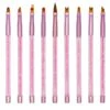Pink Diamond Handle Synthetic Brush Set 9pcs 1 Pink Diamond Handle Synthetic Brush Set 9pcs -NAIL BRUSHES Shop BS 87 2