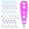 Glamour Crystal Shapes Mix ( Iridescent ) -NAIL BRUSHES Shop C 120 2