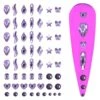 Purple Crystals Mix -NAIL BRUSHES Shop C 121 2