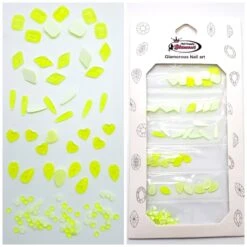 Glamour Crystal Shapes Mix ( NEON YELLOW )