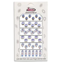 Glamour Crystal Shapes Mix ( Purple Diamond )