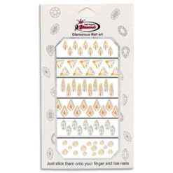 Glamour Crystal Shapes Mix ( Yellow AB )