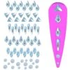 Glamour Crystal Shapes Mix ( Blue AB ) -NAIL BRUSHES Shop C 137 2