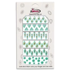 Glamour Crystal Shapes Mix ( Green AB ) -NAIL BRUSHES Shop C 140 3