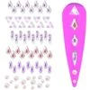 Glamour Crystal Shapes Mix ( White AB ) -NAIL BRUSHES Shop C 141 2