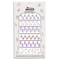 Glamour Crystal Shapes Mix ( White AB ) -NAIL BRUSHES Shop C 141 3