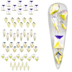 Glamour Crystal Shapes Mix ( Starry AB )