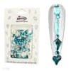 Blue Aqua Crystal Shapes / Mix Sizes -NAIL BRUSHES Shop C 175 2