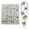 Starry / Crystal Shapes / Diamonds / Box / 25pcs -NAIL BRUSHES Shop C 188 2