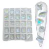 Clear Blue / Crystal Shapes / Diamonds / Box / 25pcs -NAIL BRUSHES Shop C 190 2