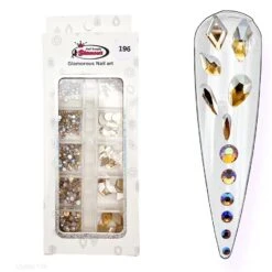 Crystal Mix Shapes And Sizes ( Golden Shadow)