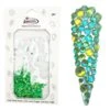 Green Crystal Sizes Mix -NAIL BRUSHES Shop C 207 2