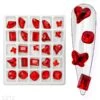 RED Crystal Shapes 25pcs -NAIL BRUSHES Shop C 212 2