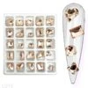 Golden Shadow Crystal Shapes 25pcs 1 Golden Shadow Crystal Shapes 25pcs -NAIL BRUSHES Shop C 213 2