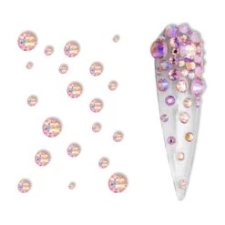 The Mini Bling Box Crystals (Lt Pink AB) -NAIL BRUSHES Shop C 37 2