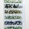 CRYSTALS GREEN MIX -NAIL BRUSHES Shop C 45 2