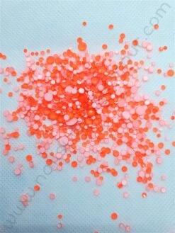 Crystals MIX SIZES ( NEON ORANGE ) 1440 Pcs