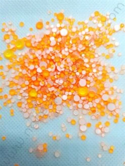 Crystals MIX SIZES ( NEON LT ORANGE ) 1440 Pcs