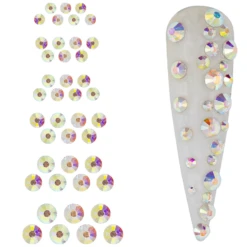 CRYSTALS CRYSTAL AB SIZE 4,6,8,10,12,16 -NAIL BRUSHES Shop C 66 2