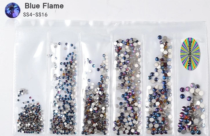 CRYSTALS BLUE FLAME SIZE 4,6,8,10,12,16 5 CRYSTALS BLUE FLAME SIZE 4,6,8,10,12,16 - Image 3