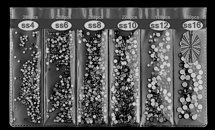 CRYSTALS BLUE FLAME SIZE 4,6,8,10,12,16 4 CRYSTALS BLUE FLAME SIZE 4,6,8,10,12,16 - Image 2