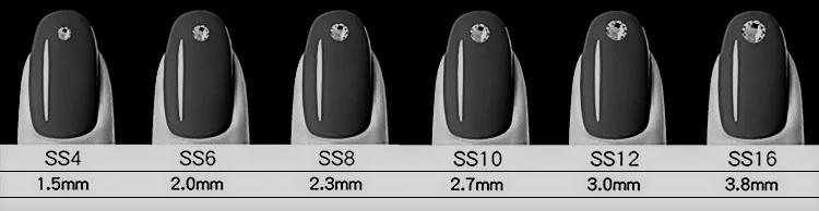 CRYSTALS BLUE FLAME SIZE 4,6,8,10,12,16 3 CRYSTALS BLUE FLAME SIZE 4,6,8,10,12,16