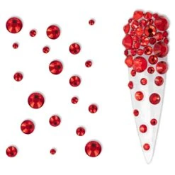 CRYSTALS RED SIZE 4,6,8,10,12,16 -NAIL BRUSHES Shop C 75 2