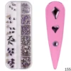 Purple Crystal Shapes / Sizes Mix / Purple Diamonds / Purple Rhinestones / Purple Charms / 155 -NAIL BRUSHES Shop C155 2