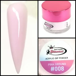 Glamour 2 In 1 Acrylic & Dip Powder PINK GRAOUND #008 1/2oz