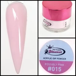 Glamour 2 In 1 Acrylic & Dip Powder POSSIBLY PINK #015 1/2oz