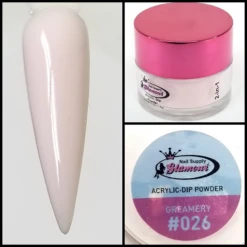 Glamour 2 In 1 Acrylic & Dip Powder CREAMERY #026 1/2oz