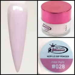 Glamour 2 In 1 Acrylic & Dip Powder PINK PUFF #028 1/2oz