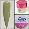 Glamour 2 In 1 Acrylic & Dip Powder KINDA OLIVE #061 1/2oz -NAIL BRUSHES Shop G A061 2