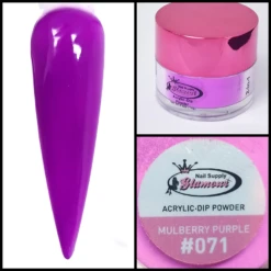 Glamour 2 In 1 Acrylic & Dip Powder MULBERRY PURPLE #071 1/2oz