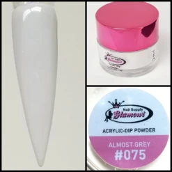 Glamour 2 In 1 Acrylic & Dip Powder ALMOST GREY #075 1/2oz