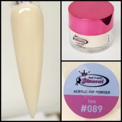Glamour 2 In 1 Acrylic & Dip Powder TAN #089 1/2oz