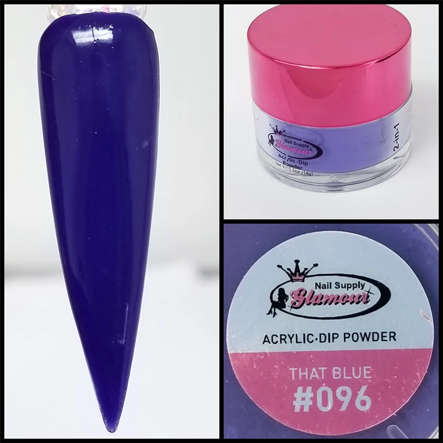 Glamour 2 In 1 Acrylic & Dip Powder THAT BLUE #096 1/2oz 3 Glamour 2 In 1 Acrylic & Dip Powder THAT BLUE #096 1/2oz